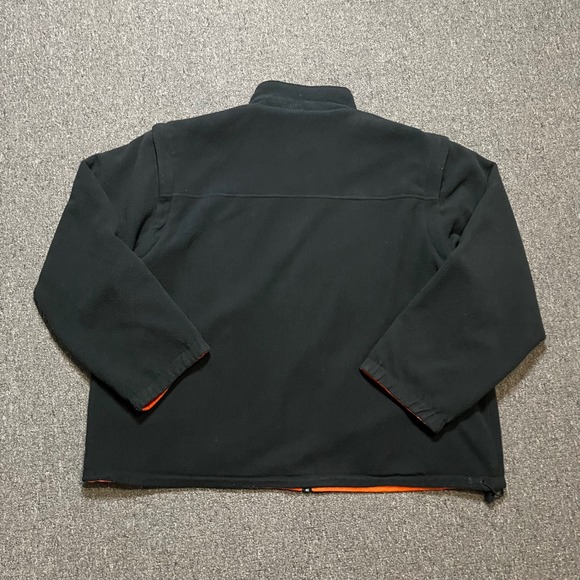 NFL Chicago Bears Reversible Jacket XL Orange Navy Fleece Windbreaker Full Zip - Picture 4 of 16